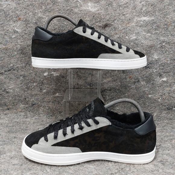P448 John Leather Sneakers Women's Black Suede Size EU 41 US 11 Streetwear Twee - Picture 2 of 8